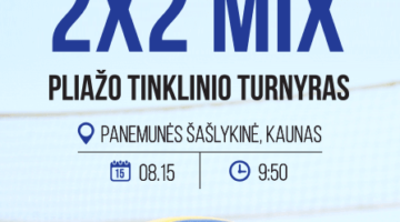SportGates 2×2 mix B,C ir D lygio pliažo tinklinio turnyras