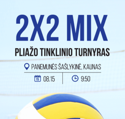 SportGates 2×2 mix B,C ir D lygio pliažo tinklinio turnyras